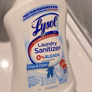 : smoke free home - Lysol laundry sanitizer - good quality - fashion friendly